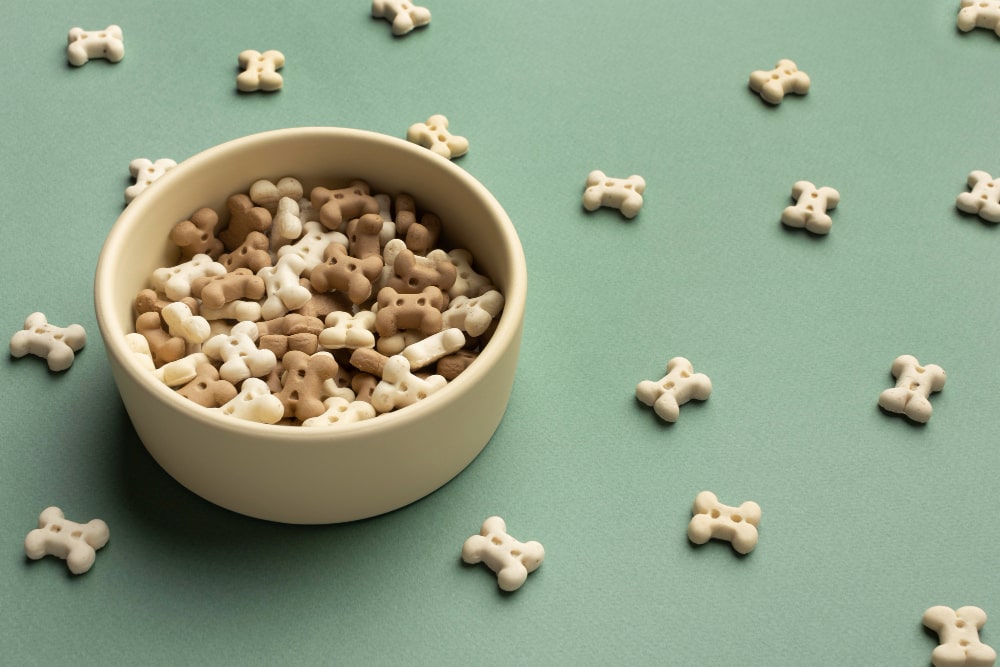 cat food in bowl