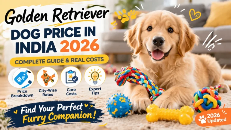Golden Retriever Dog Price in India 2026