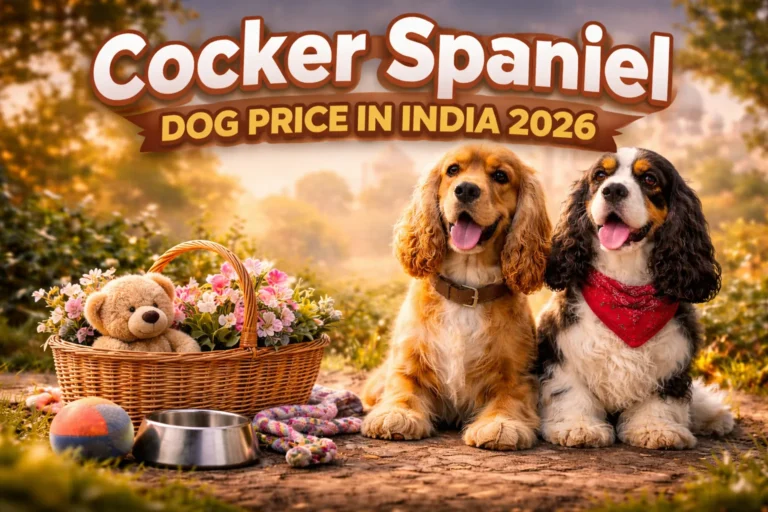 cocker spaniel dog price in India 2026