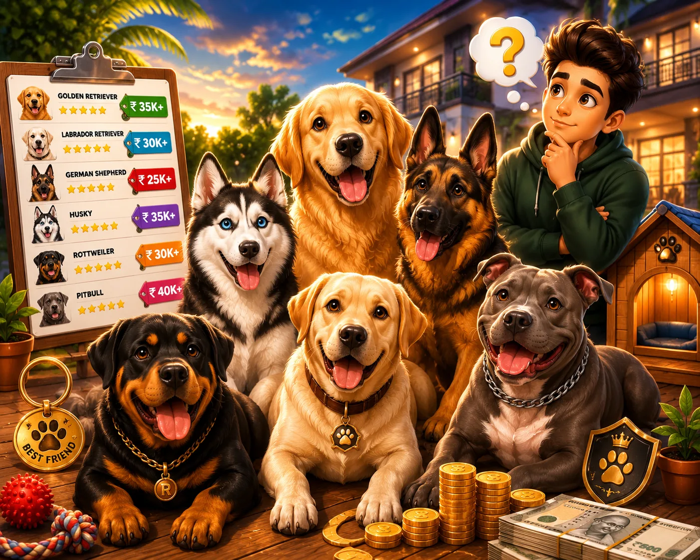 Dog Breed Prices In India